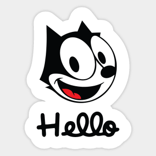 The cat named felix Sticker